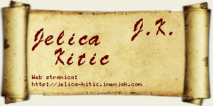 Jelica Kitić vizit kartica